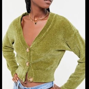 UO cropped chenille cardigan 💖